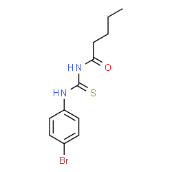 ChemSpider 2D Image | N-[(4-Bromophenyl)carbamothioyl]pentanamide | C12H15BrN2OS