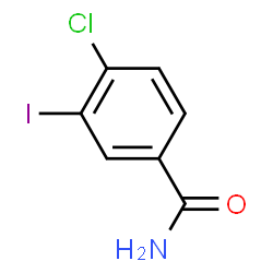 ChemSpider 2D Image | 4-Chloro-3-iodobenzamide | C7H5ClINO