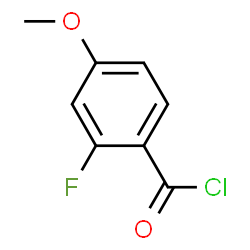 ChemSpider 2D Image | 2-Fluoro-4-methoxybenzoyl chloride | C8H6ClFO2