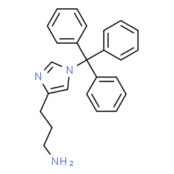 ChemSpider 2D Image | 3-(1-Trityl-1H-imidazol-4-yl)-propylamine | C25H25N3