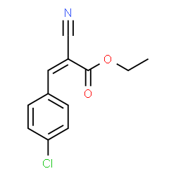 ChemSpider 2D Image | Ethyl (2Z)-3-(4-chlorophenyl)-2-cyanoacrylate | C12H10ClNO2