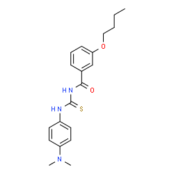 ChemSpider 2D Image | 3-Butoxy-N-{[4-(dimethylamino)phenyl]carbamothioyl}benzamide | C20H25N3O2S