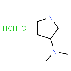 ChemSpider 2D Image | N,N-Dimethyl-3-pyrrolidinamine dihydrochloride | C6H16Cl2N2