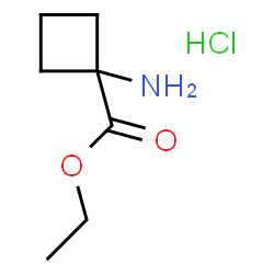 ChemSpider 2D Image | Ethyl 1-aminocyclobutanecarboxylate hydrochloride (1:1) | C7H14ClNO2