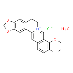 ChemSpider 2D Image | Berberine Chloride Hydrate | C20H20ClNO5