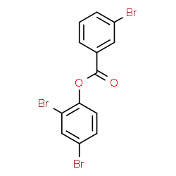 ChemSpider 2D Image | 2,4-Dibromophenyl 3-bromobenzoate | C13H7Br3O2