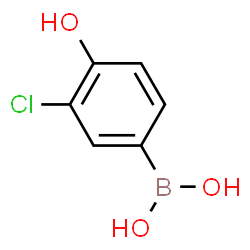 ChemSpider 2D Image | (3-Chloro-4-hydroxyphenyl)boronic acid | C6H6BClO3