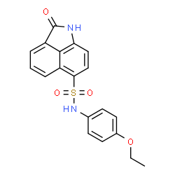 ChemSpider 2D Image | N-(4-Ethoxyphenyl)-2-oxo-1,2-dihydrobenzo[cd]indole-6-sulfonamide | C19H16N2O4S
