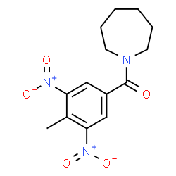 ChemSpider 2D Image | 1-Azepanyl(4-methyl-3,5-dinitrophenyl)methanone | C14H17N3O5