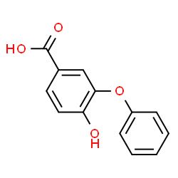 ChemSpider 2D Image | 4-Hydroxy-3-phenoxybenzoic acid | C13H10O4
