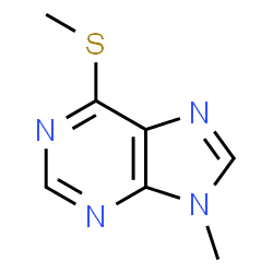 ChemSpider 2D Image | 9-Methyl-6-(methylthio)purine | C7H8N4S