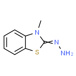 ChemSpider 2D Image | 3-METHYL-2-BENZOTHIAZOLINONE HYDRAZONE | C8H9N3S