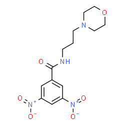 ChemSpider 2D Image | N-[3-(4-Morpholinyl)propyl]-3,5-dinitrobenzamide | C14H18N4O6