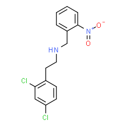 ChemSpider 2D Image | 2-(2,4-Dichlorophenyl)-N-(2-nitrobenzyl)ethanamine | C15H14Cl2N2O2