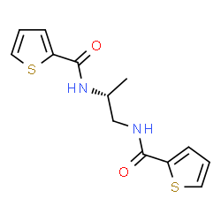 ChemSpider 2D Image | N,N'-(2R)-1,2-Propanediyldi(2-thiophenecarboxamide) | C13H14N2O2S2