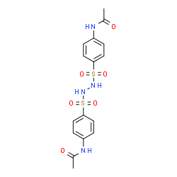 ChemSpider 2D Image | N,N'-[1,2-Hydrazinediylbis(sulfonyl-4,1-phenylene)]diacetamide | C16H18N4O6S2