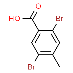 ChemSpider 2D Image | 2,5-Dibromo-4-methylbenzoic acid | C8H6Br2O2