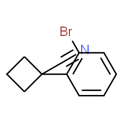 ChemSpider 2D Image | 1-(2-Bromophenyl)cyclobutanecarbonitrile | C11H10BrN