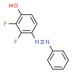 ChemSpider 2D Image | 2,3-difluoro-4-(phenyldiazenyl)phenol | C12H8F2N2O