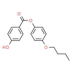 ChemSpider 2D Image | 4-Butoxyphenyl 4-hydroxybenzoate | C17H18O4