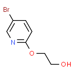 ChemSpider 2D Image | 2-[(5-Bromo-2-pyridinyl)oxy]ethanol | C7H8BrNO2