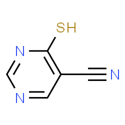 ChemSpider 2D Image | 4-sulfanylpyrimidine-5-carbonitrile | C5H3N3S