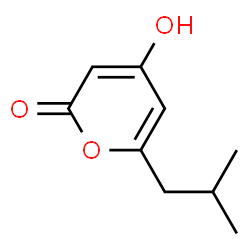 ChemSpider 2D Image | 4-Hydroxy-6-isobutyl-2H-pyran-2-one | C9H12O3