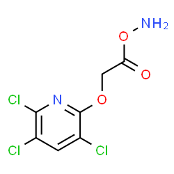 ChemSpider 2D Image | 1-(Aminooxy)-2-[(3,5,6-trichloro-2-pyridinyl)oxy]ethanone | C7H5Cl3N2O3