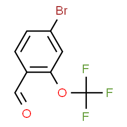 ChemSpider 2D Image | 4-Bromo-2-(trifluoromethoxy)benzaldehyde | C8H4BrF3O2
