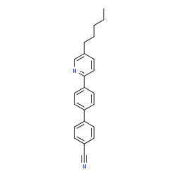 ChemSpider 2D Image | 4'-(5-Pentyl-2-pyridinyl)-4-biphenylcarbonitrile | C23H22N2