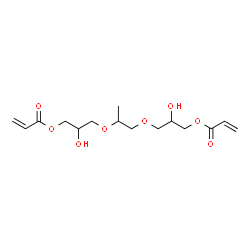 ChemSpider 2D Image | 1,2-Propanediylbis(oxy-2-hydroxy-3,1-propanediyl) bisacrylate | C15H24O8
