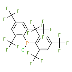 ChemSpider 2D Image | Bis[2,4,6-tris(trifluoromethyl)phenyl]phosphinous chloride | C18H4ClF18P