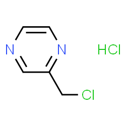 ChemSpider 2D Image | 2-(chloromethyl)pyrazine hydrochloride | C5H6Cl2N2