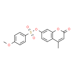 ChemSpider 2D Image | 4-Methyl-2-oxo-2H-chromen-7-yl 4-methoxybenzenesulfonate | C17H14O6S