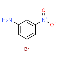 ChemSpider 2D Image | 5-Bromo-2-methyl-3-nitroaniline | C7H7BrN2O2