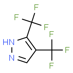 ChemSpider 2D Image | 3,4-bis(trifluoromethyl)-1H-pyrazole | C5H2F6N2