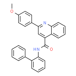 ChemSpider 2D Image | N-(2-Biphenylyl)-2-(4-methoxyphenyl)-4-quinolinecarboxamide | C29H22N2O2