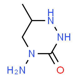 ChemSpider 2D Image | 4-Amino-6-methyl-1,2,4-triazinan-3-one | C4H10N4O