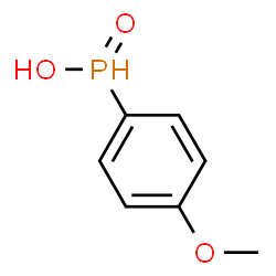 ChemSpider 2D Image | (4-Methoxyphenyl)phosphinic acid | C7H9O3P