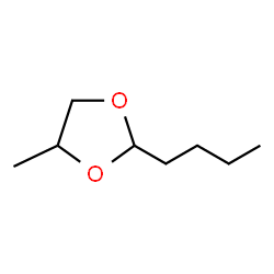 ChemSpider 2D Image | 2-Butyl-4-methyl-1,3-dioxolane | C8H16O2