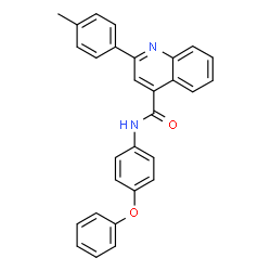 ChemSpider 2D Image | 2-(4-Methylphenyl)-N-(4-phenoxyphenyl)-4-quinolinecarboxamide | C29H22N2O2