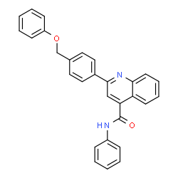 ChemSpider 2D Image | 2-[4-(Phenoxymethyl)phenyl]-N-phenyl-4-quinolinecarboxamide | C29H22N2O2