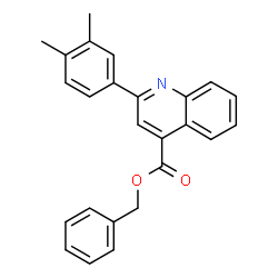 ChemSpider 2D Image | Benzyl 2-(3,4-dimethylphenyl)-4-quinolinecarboxylate | C25H21NO2