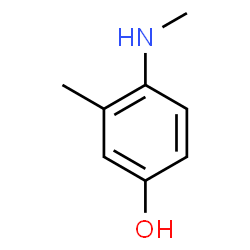 ChemSpider 2D Image | 3-METHYL-4-METHYLAMINO-PHENOL | C8H11NO