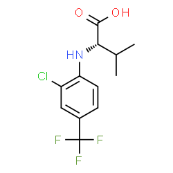 ChemSpider 2D Image | N-[2-Chloro-4-(trifluoromethyl)phenyl]-L-valine | C12H13ClF3NO2