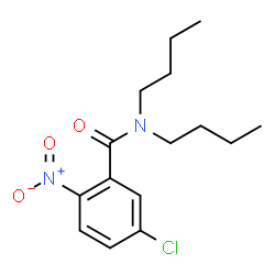 ChemSpider 2D Image | N,N-Dibutyl-5-chloro-2-nitrobenzamide | C15H21ClN2O3