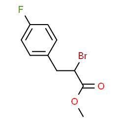 ChemSpider 2D Image | Methyl 2-bromo-3-(4-fluorophenyl)propanoate | C10H10BrFO2