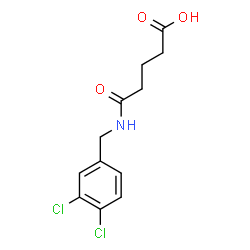 ChemSpider 2D Image | 5-[(3,4-Dichlorobenzyl)amino]-5-oxopentanoic acid | C12H13Cl2NO3