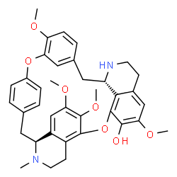 ChemSpider 2D Image | Thalidasan-7-ol, 6,6',7',12-tetramethoxy-2'-methyl- | C37H40N2O7