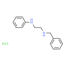 ChemSpider 2D Image | N-Benzyl-N'-phenyl-1,2-ethanediamine hydrochloride (1:1) | C15H19ClN2